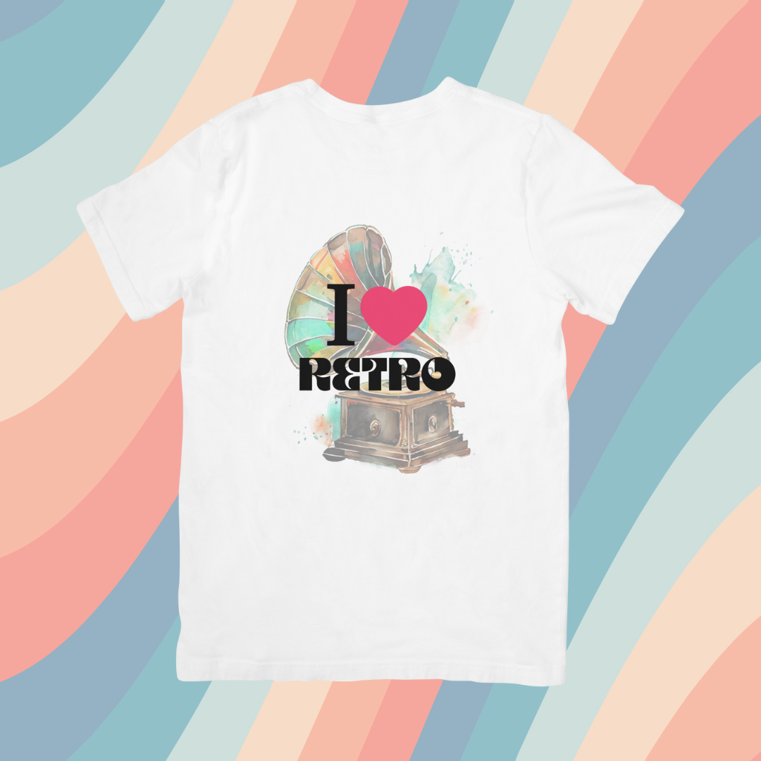 Camiseta "I love retro"