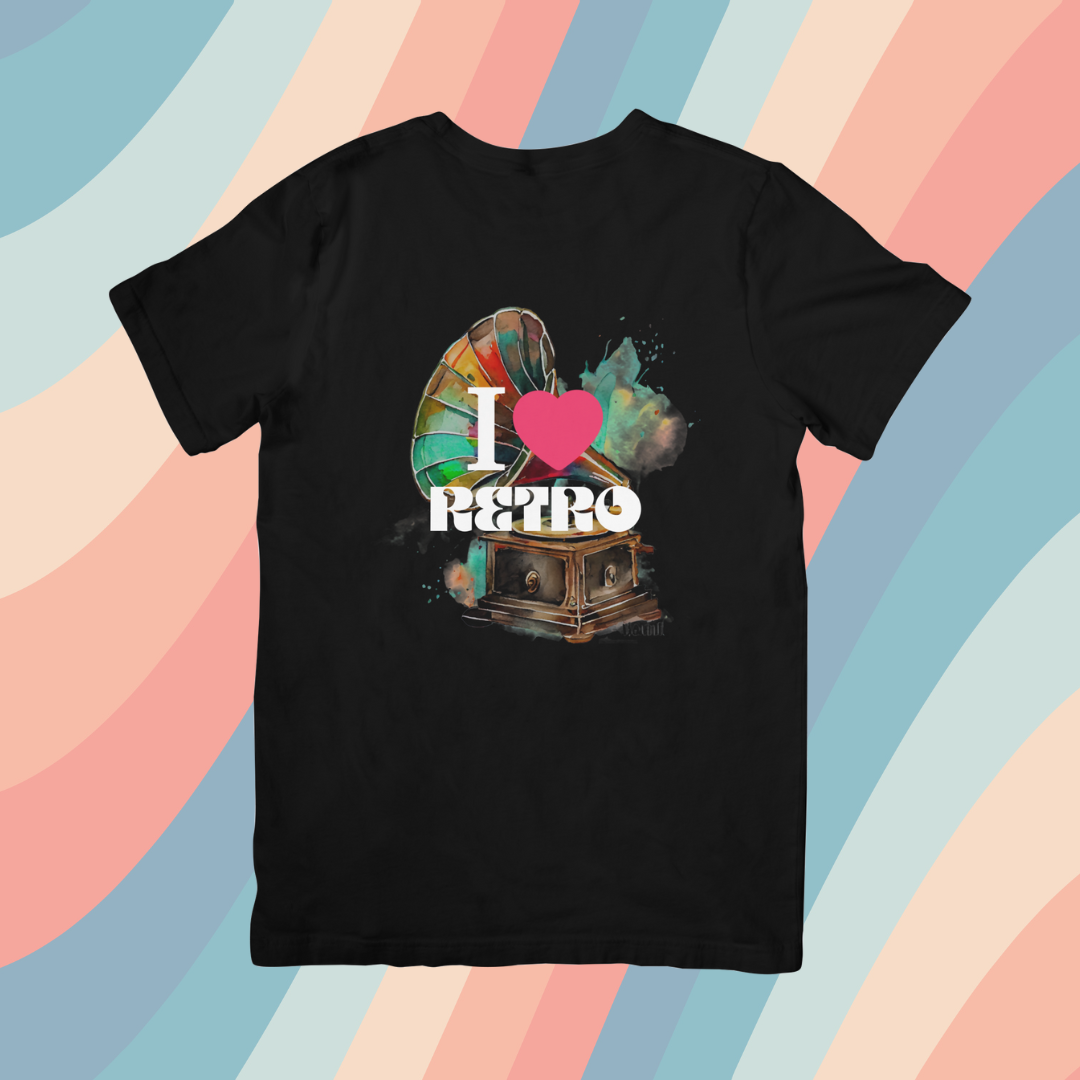 Camiseta "I love retro"