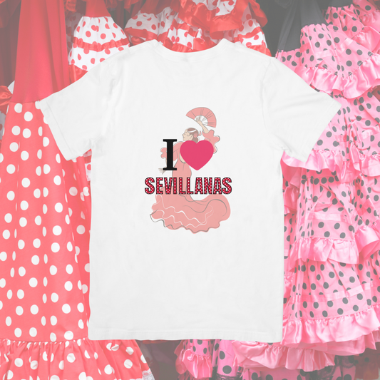 Camiseta "I love sevillanas"