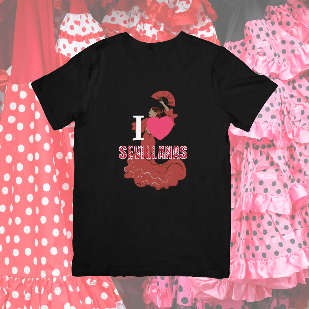 Camiseta "I love sevillanas"