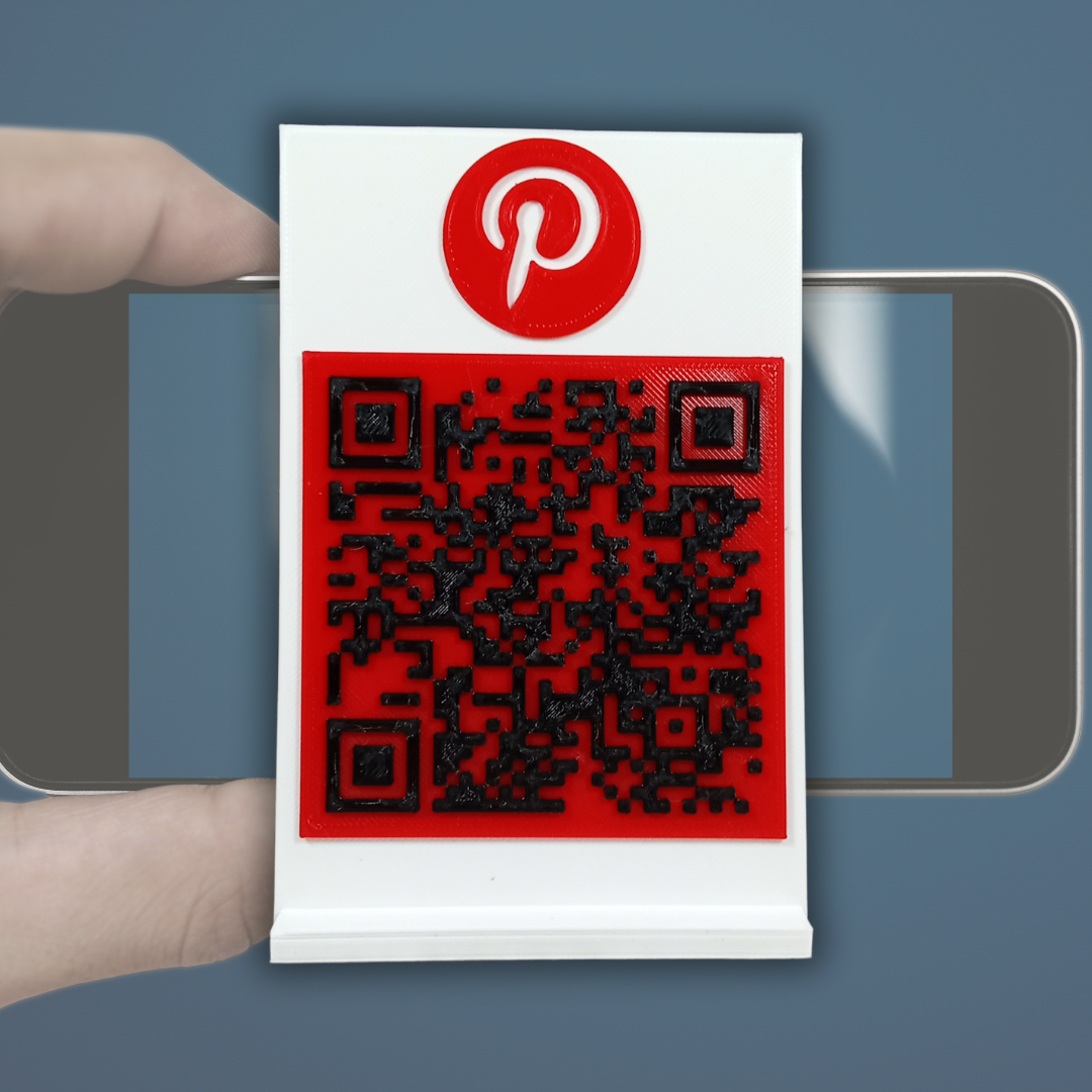 Placa expositor con código QR personalizable