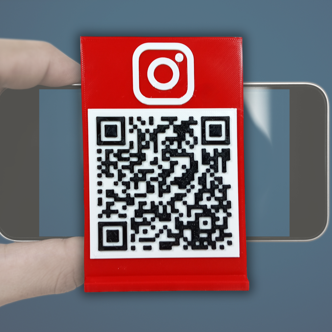 Placa expositor con código QR personalizable