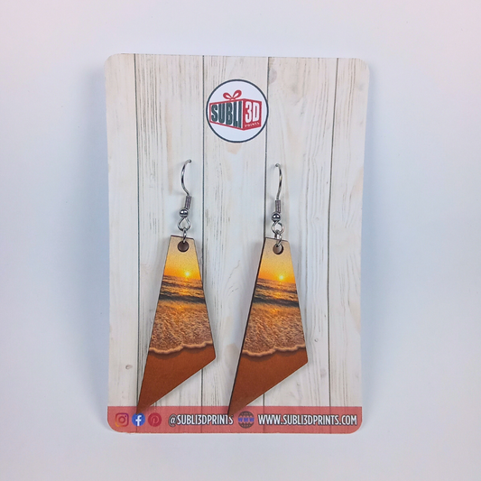 Pendientes "Beach sunset"