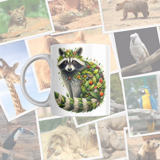 Taza "Mapache naturaleza"