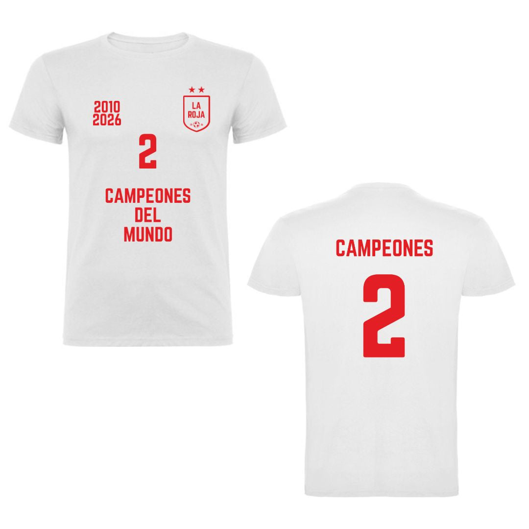 Camiseta de España Campeones del mundo 2026 ⭐️⭐️