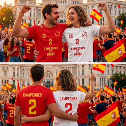 Camiseta de España Campeones del mundo 2026 ⭐️⭐️