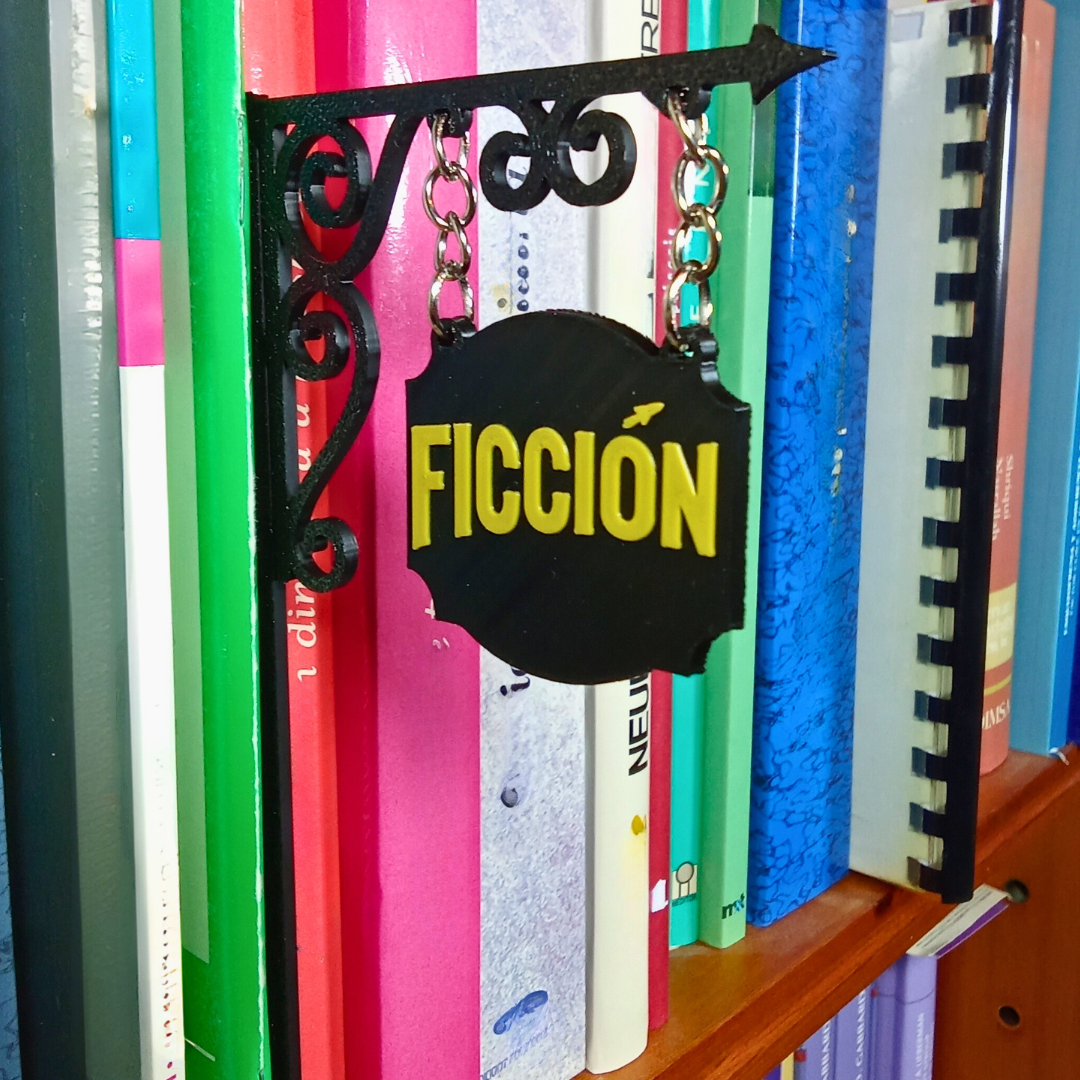 Cartel Librería 3D distintos géneros