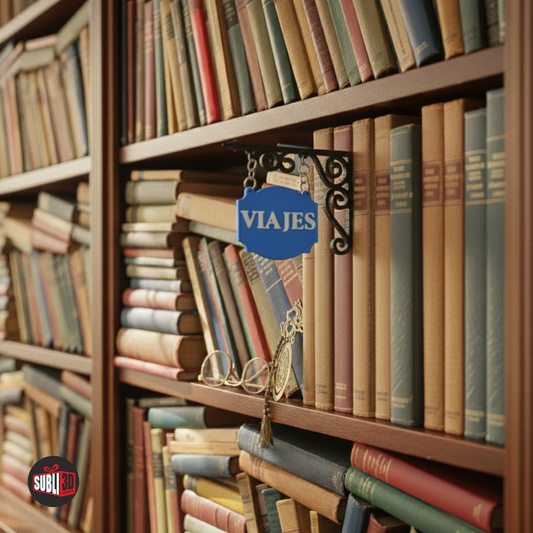 Cartel Librería 3D distintos géneros