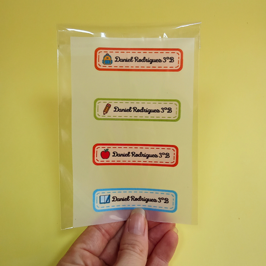 Etiquetas Escolares Personalizadas para la ropa