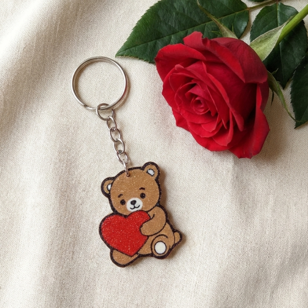 Llavero 3D "Oso amoroso"