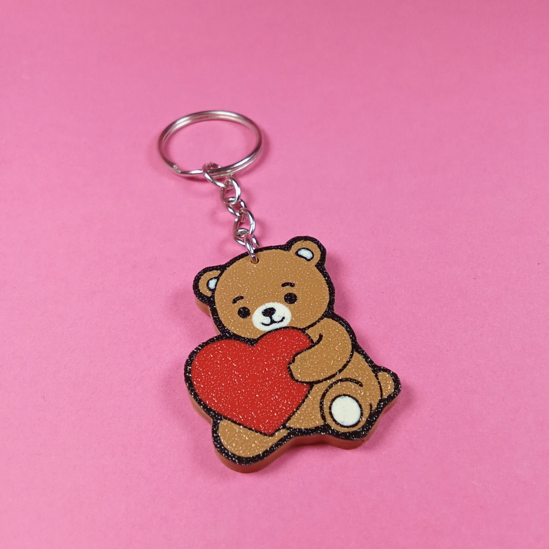 Llavero 3D "Oso amoroso"