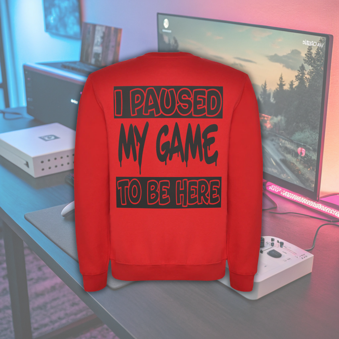 Sudadera Clasica "I paused my game to be here"