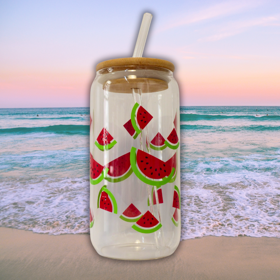 Vaso de cristal "Watermelon splash"