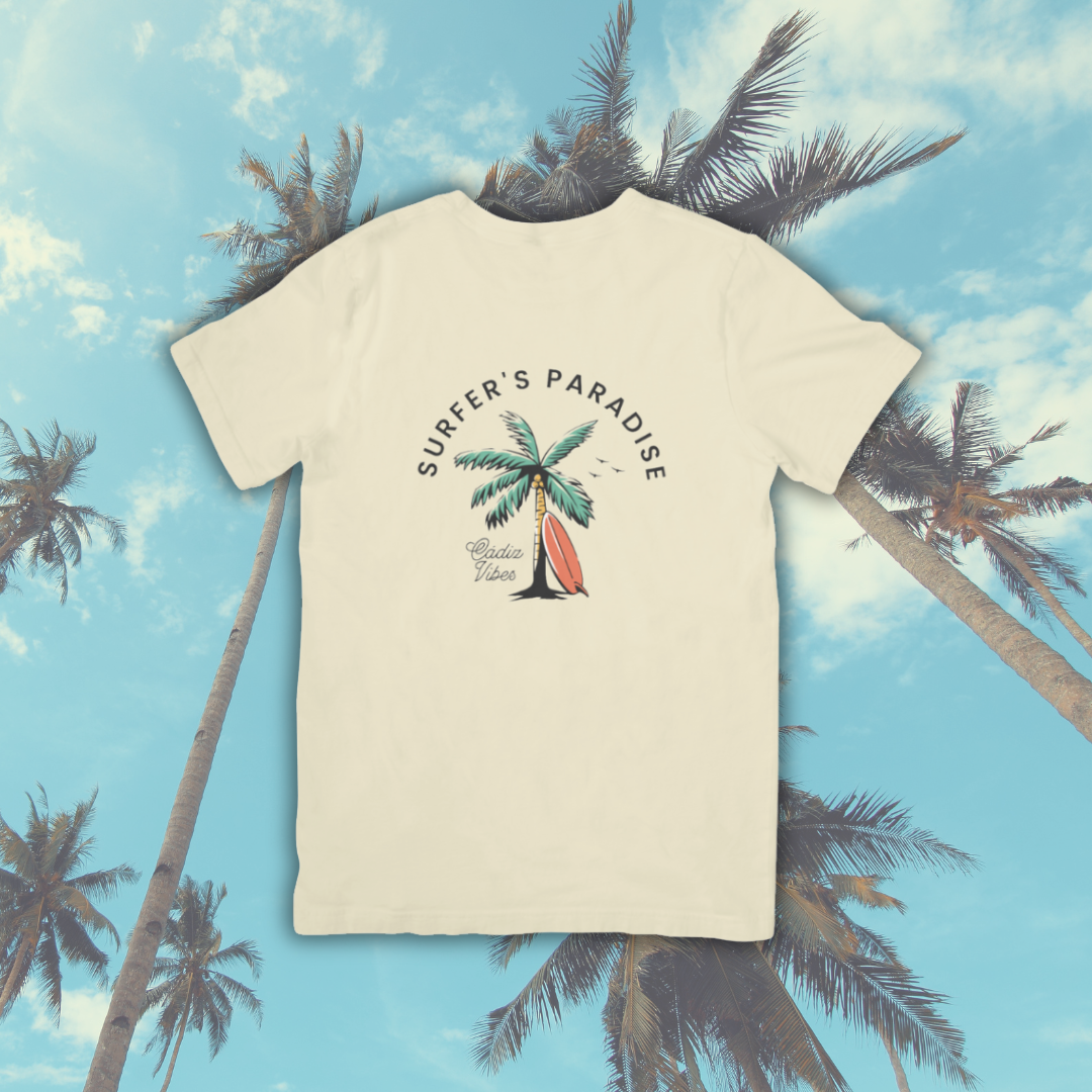 Camiseta "Surfer's Paradise Cádiz Vibes"