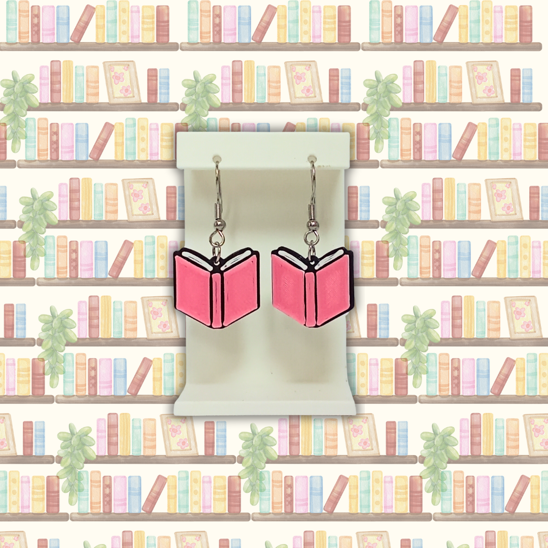 Pendientes 3D "Book"