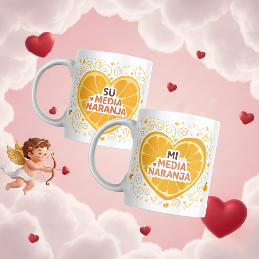 Pack Tazas "Media naranja"