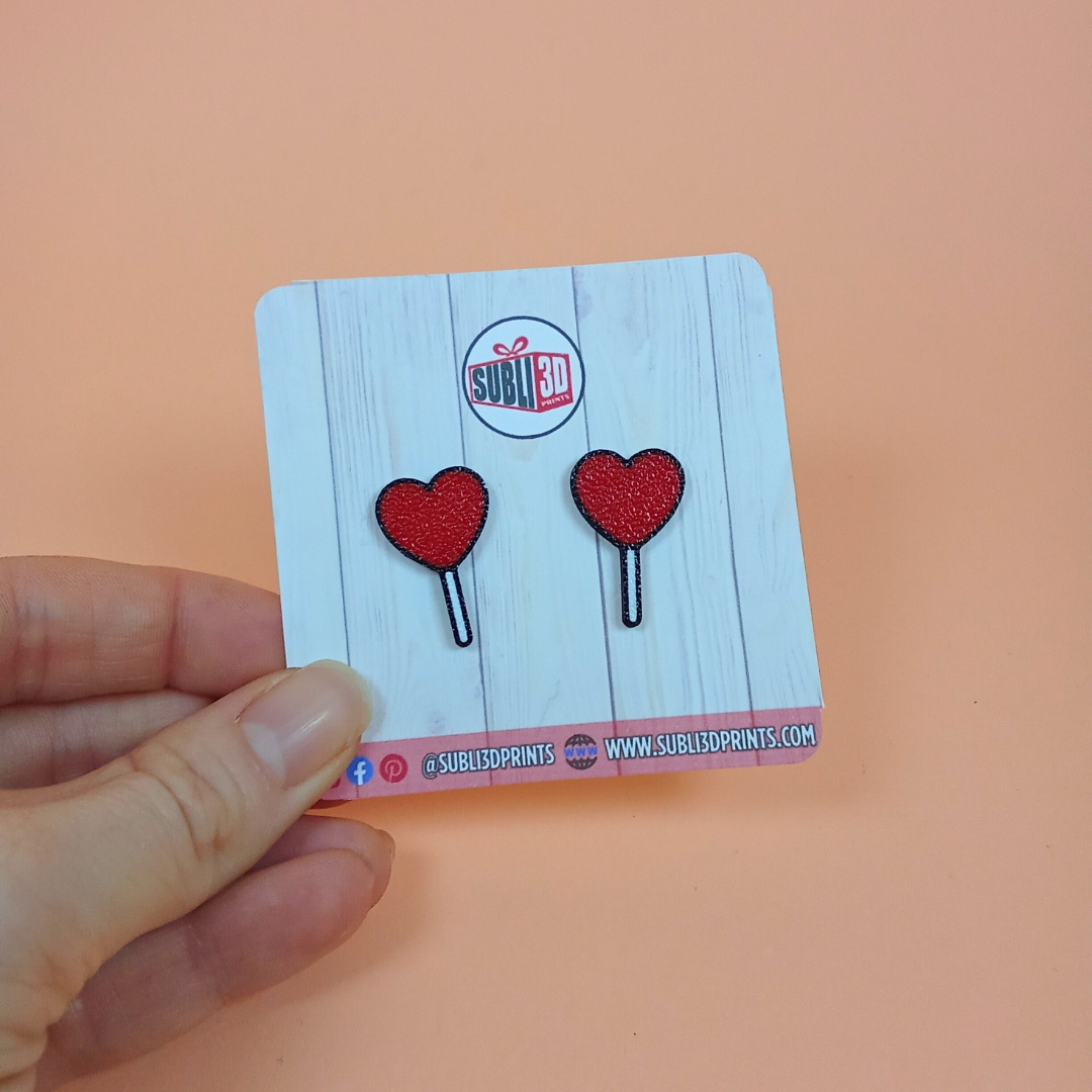 Pendientes 3D "Lollipop"