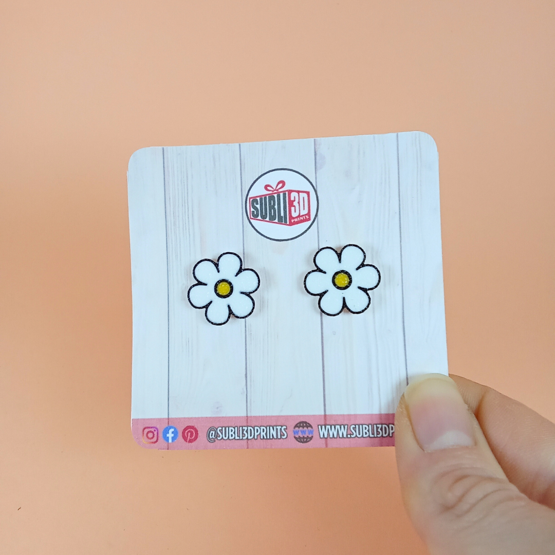 Pendientes 3D "Margarita"