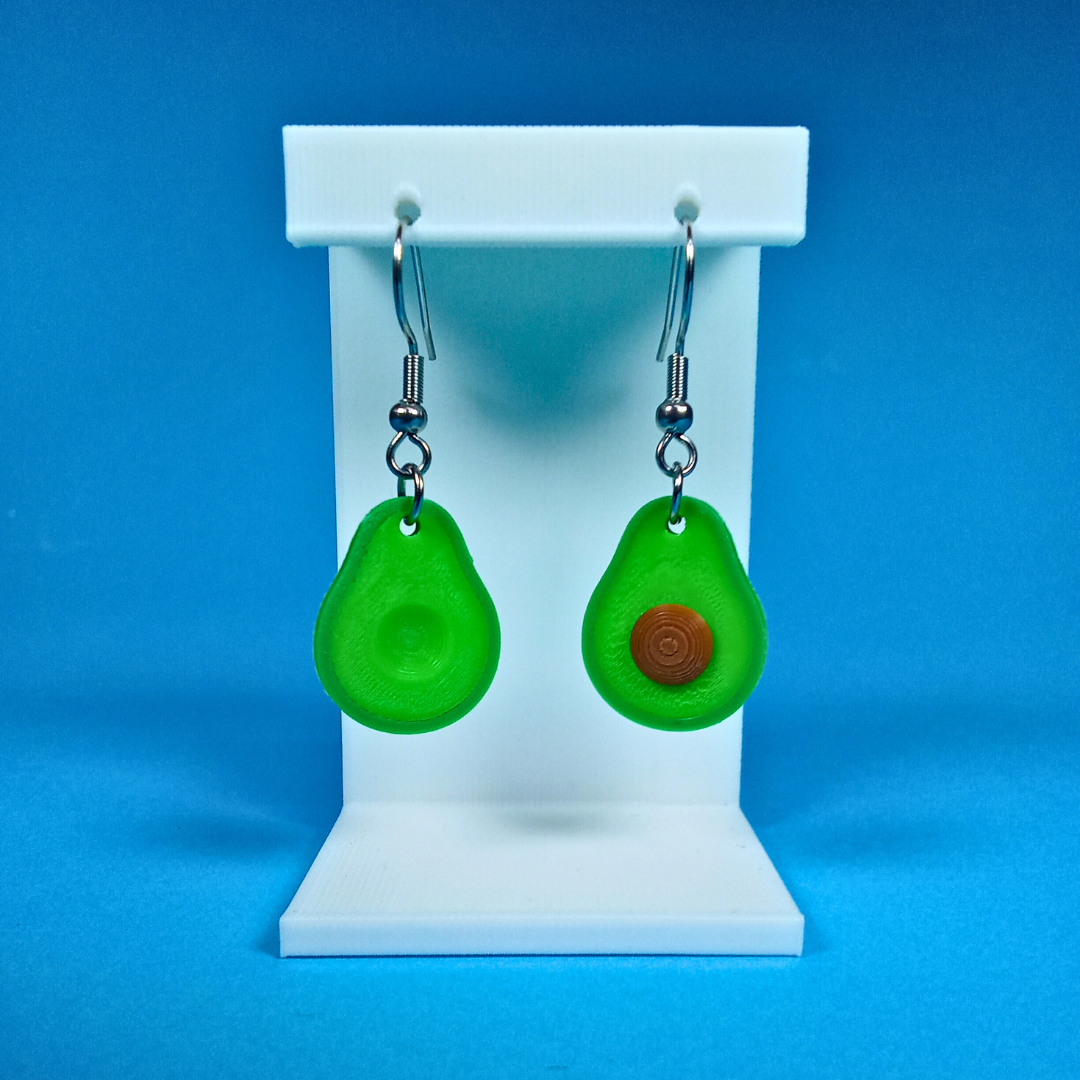 Pendientes 3D "Aguacate"