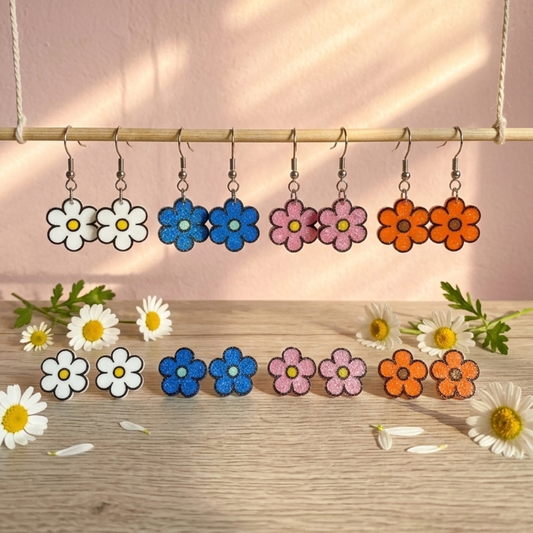 Pendientes 3D "Margarita"