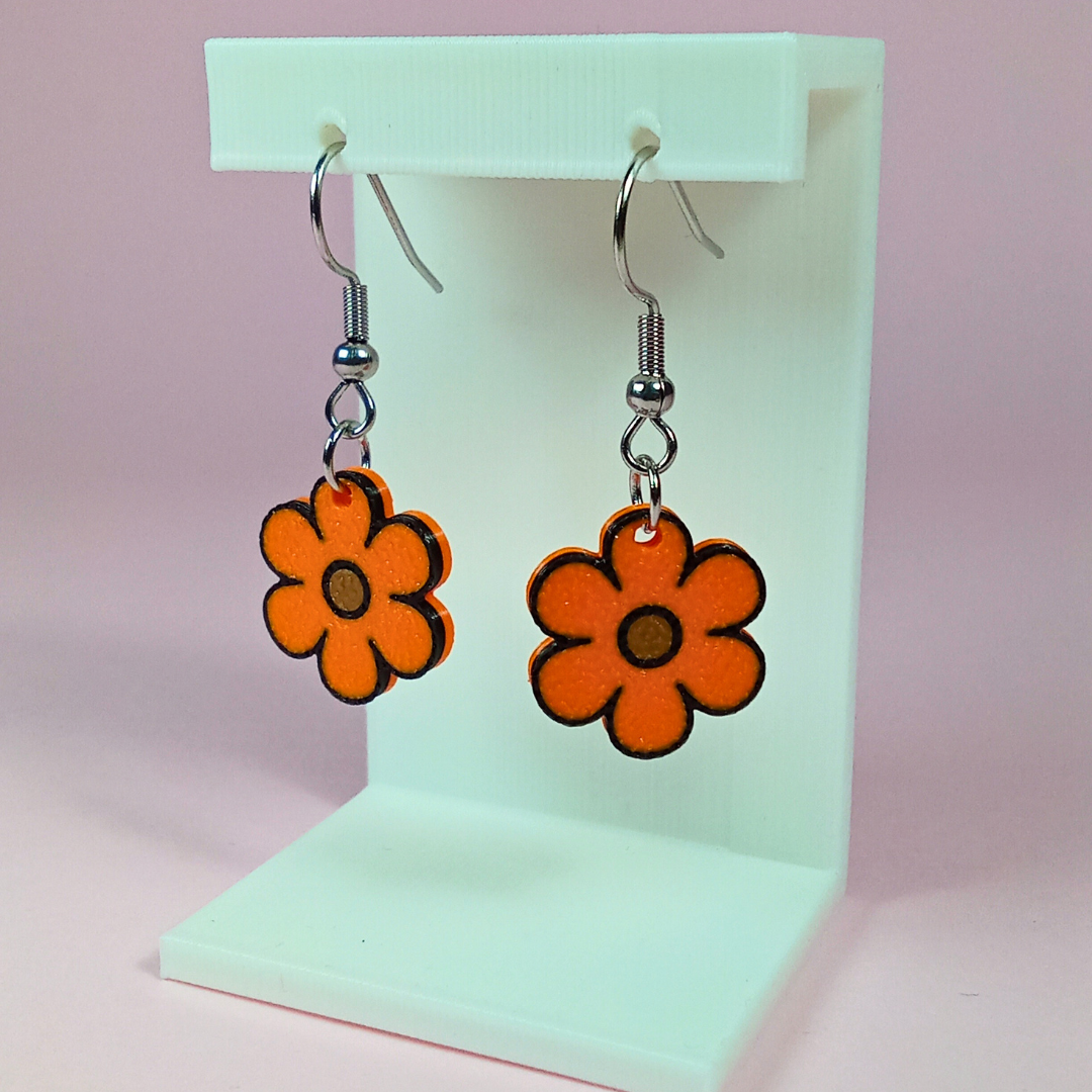 Pendientes 3D "Margarita"