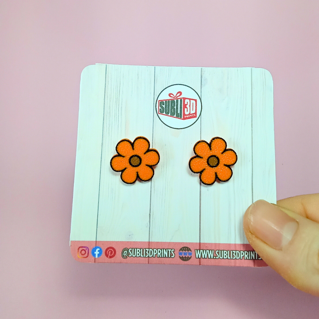 Pendientes 3D "Margarita"