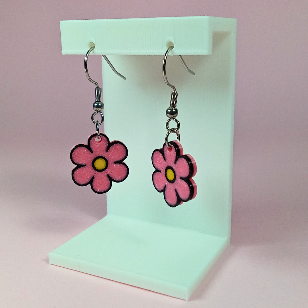 Pendientes 3D "Margarita"