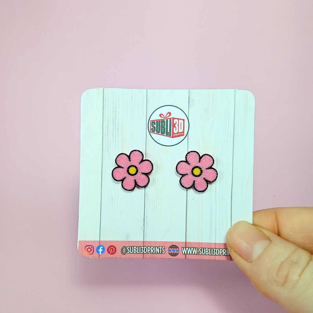 Pendientes 3D "Margarita"