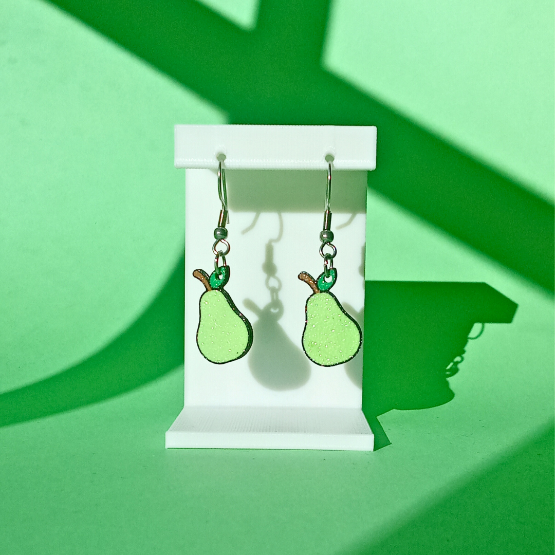 Pendientes 3D "Pera"