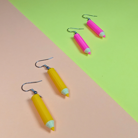 Pendientes "Lápiz de color"