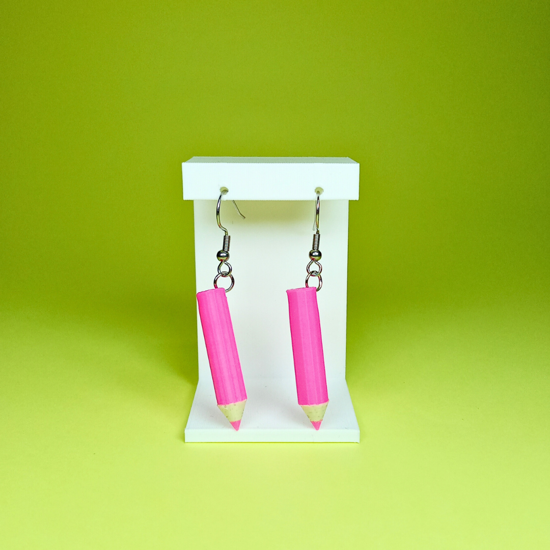 Pendientes "Lápiz de color"