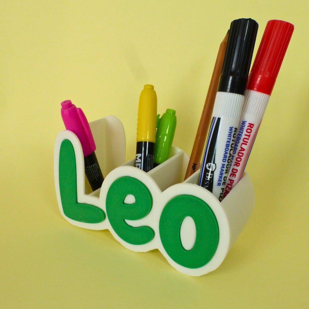 Portalápices 3D Personalizado con Nombre