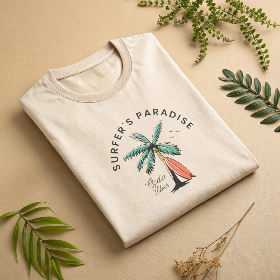 Camiseta "Surfer's Paradise Cádiz Vibes"