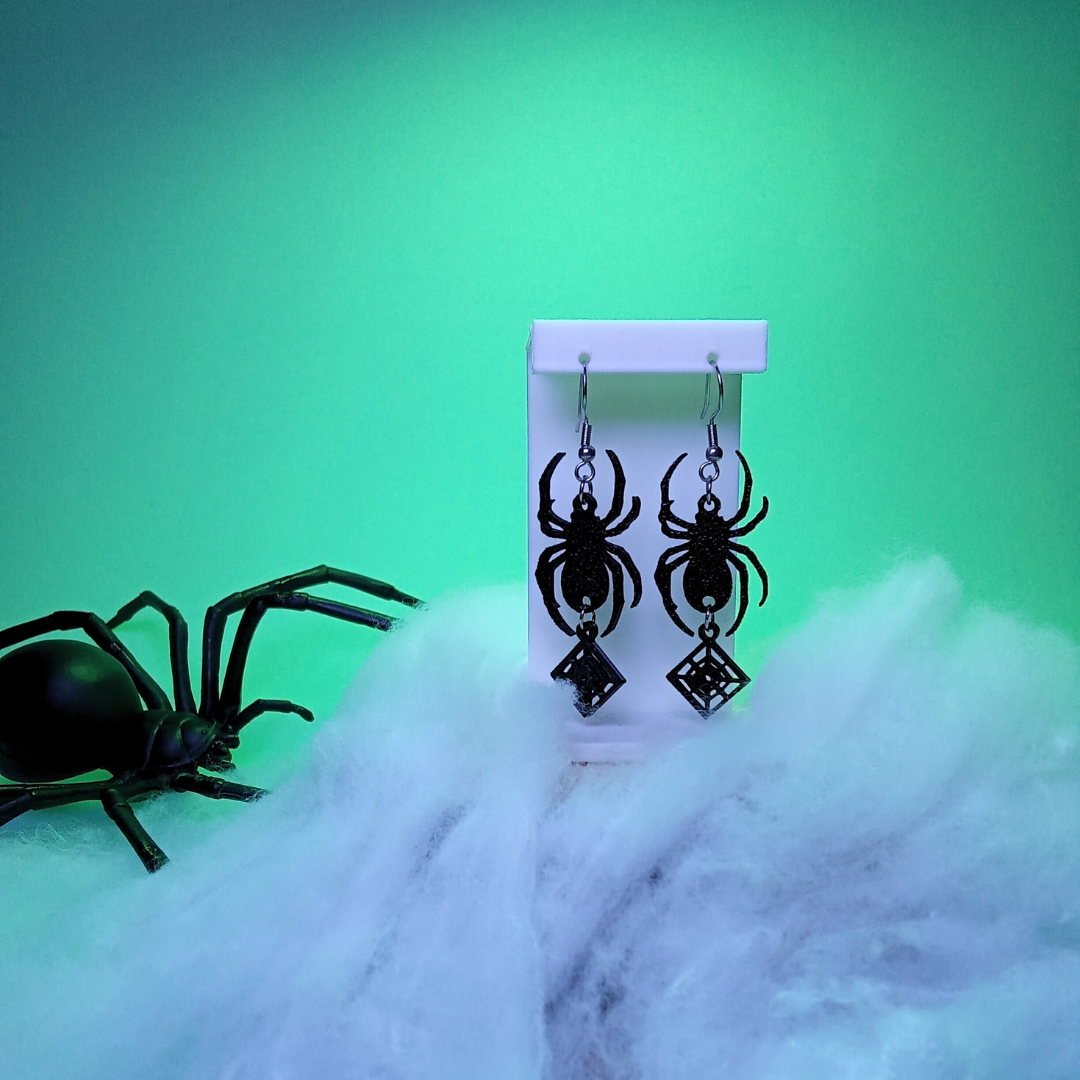 Pendientes 3D "Spider Charm"