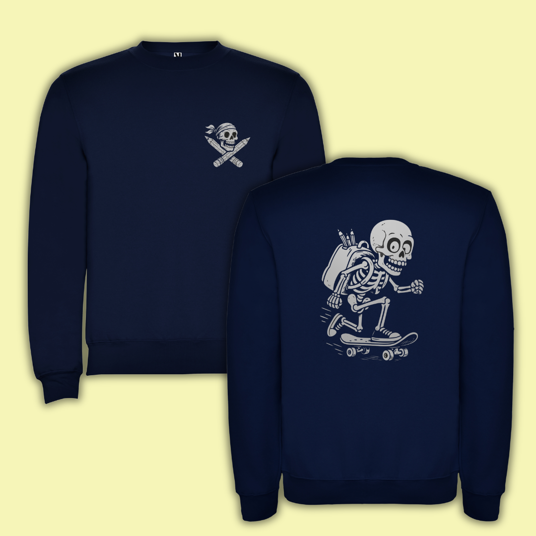 Sudadera Clasica Infantil Esqueleto vuelta al cole