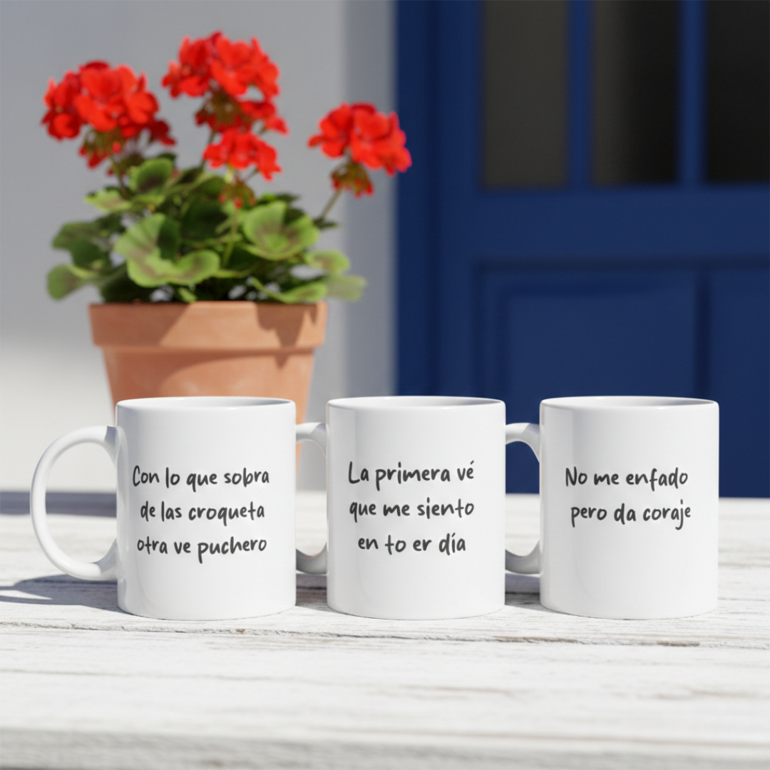 Tazas con frases andaluzas
