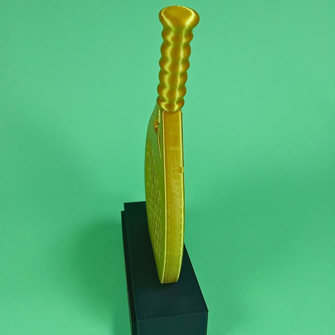 Trofeo Deportivo Pádel 3D personalizado