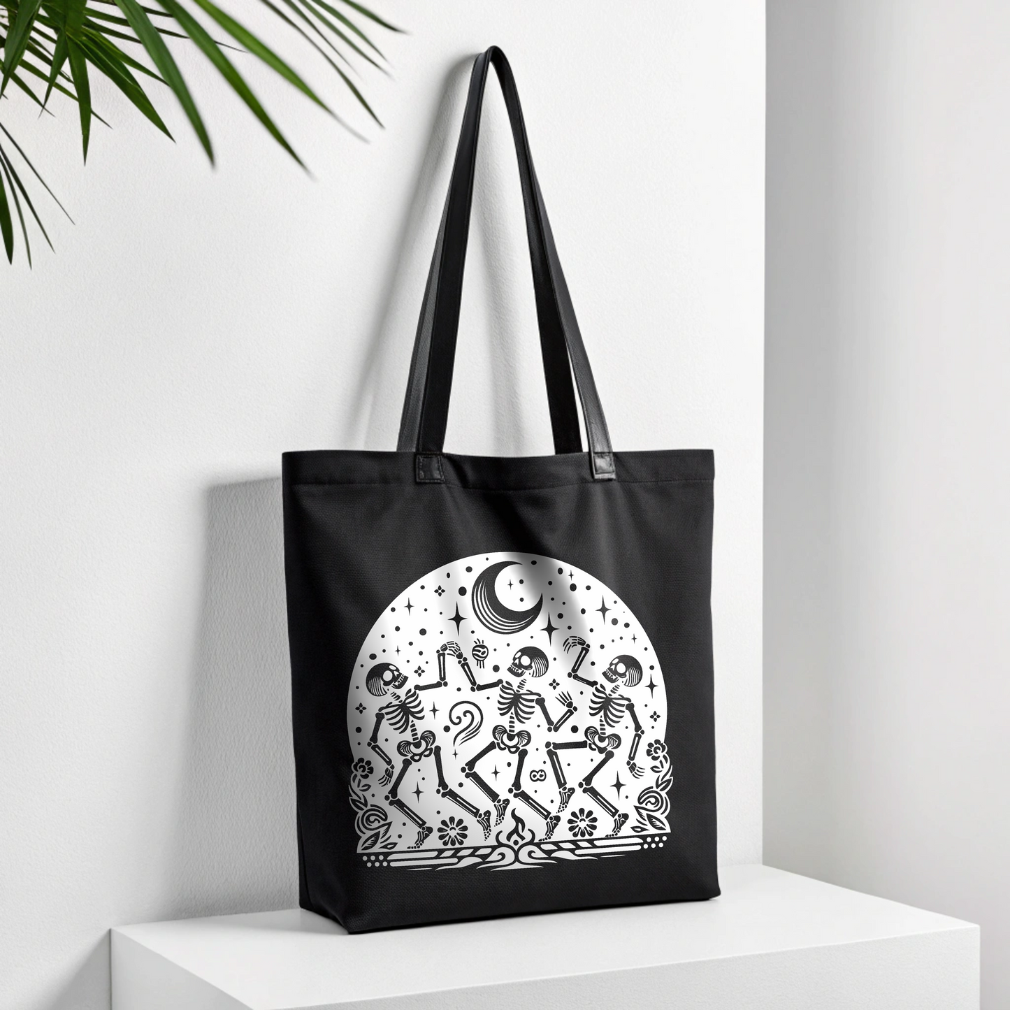 Bolsa de tela "Skeletons under the moon"