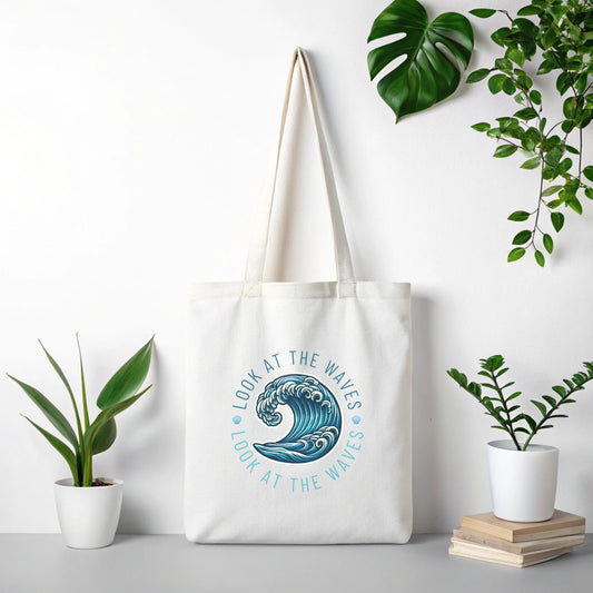 Bolsa de tela "Look at the waves" - Product Image