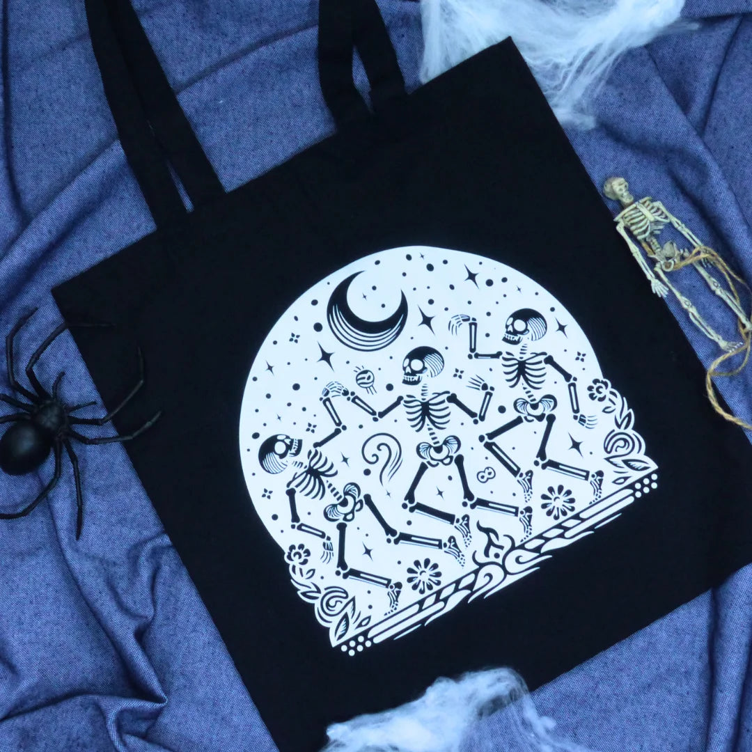 Bolsa de tela "Skeletons under the moon" - Product Image