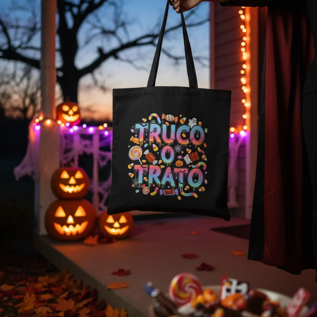 Bolsa de tela "Truco o Trato" - Product Image