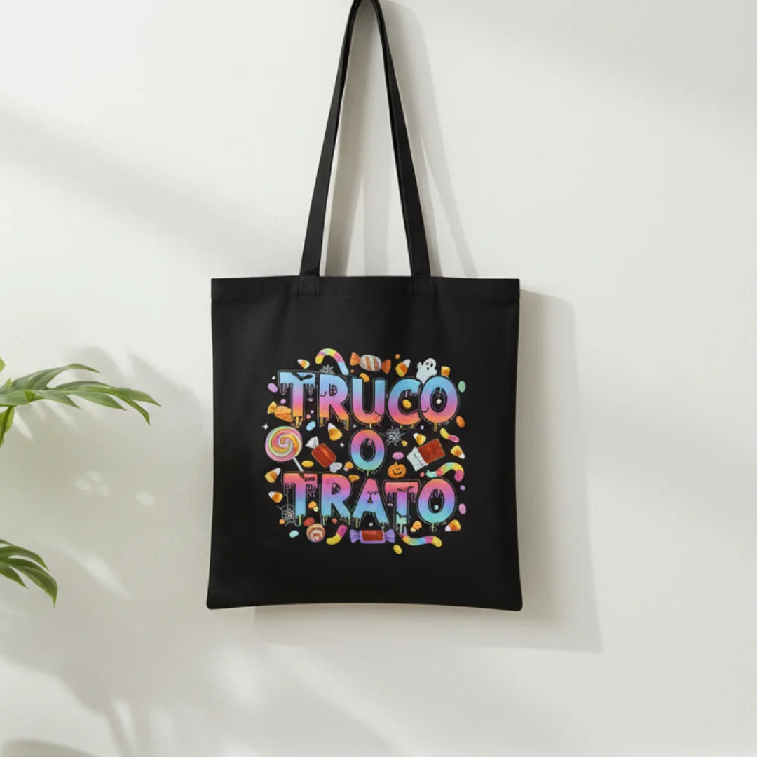 Bolsa de tela "Truco o Trato" - Product Image
