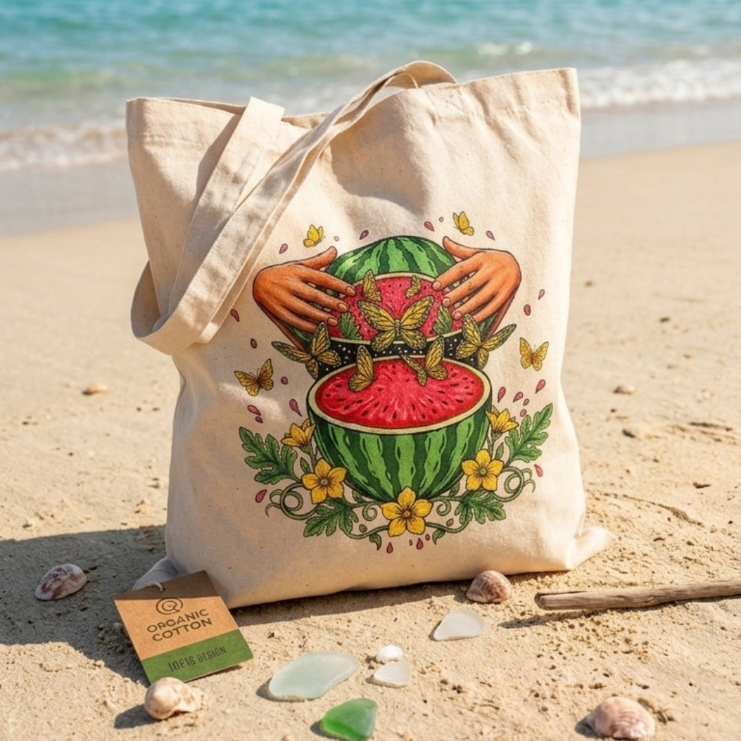Bolsa de tela "Sandía" algodón orgánico