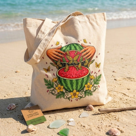 Bolsa de tela "Sandía" algodón orgánico