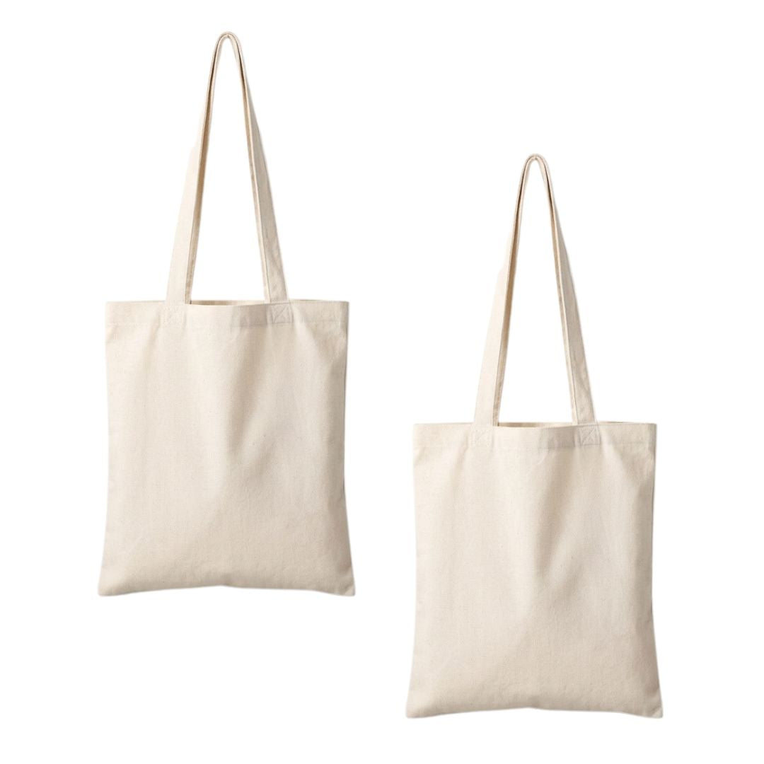 Bolsa de tela color natural personalizada