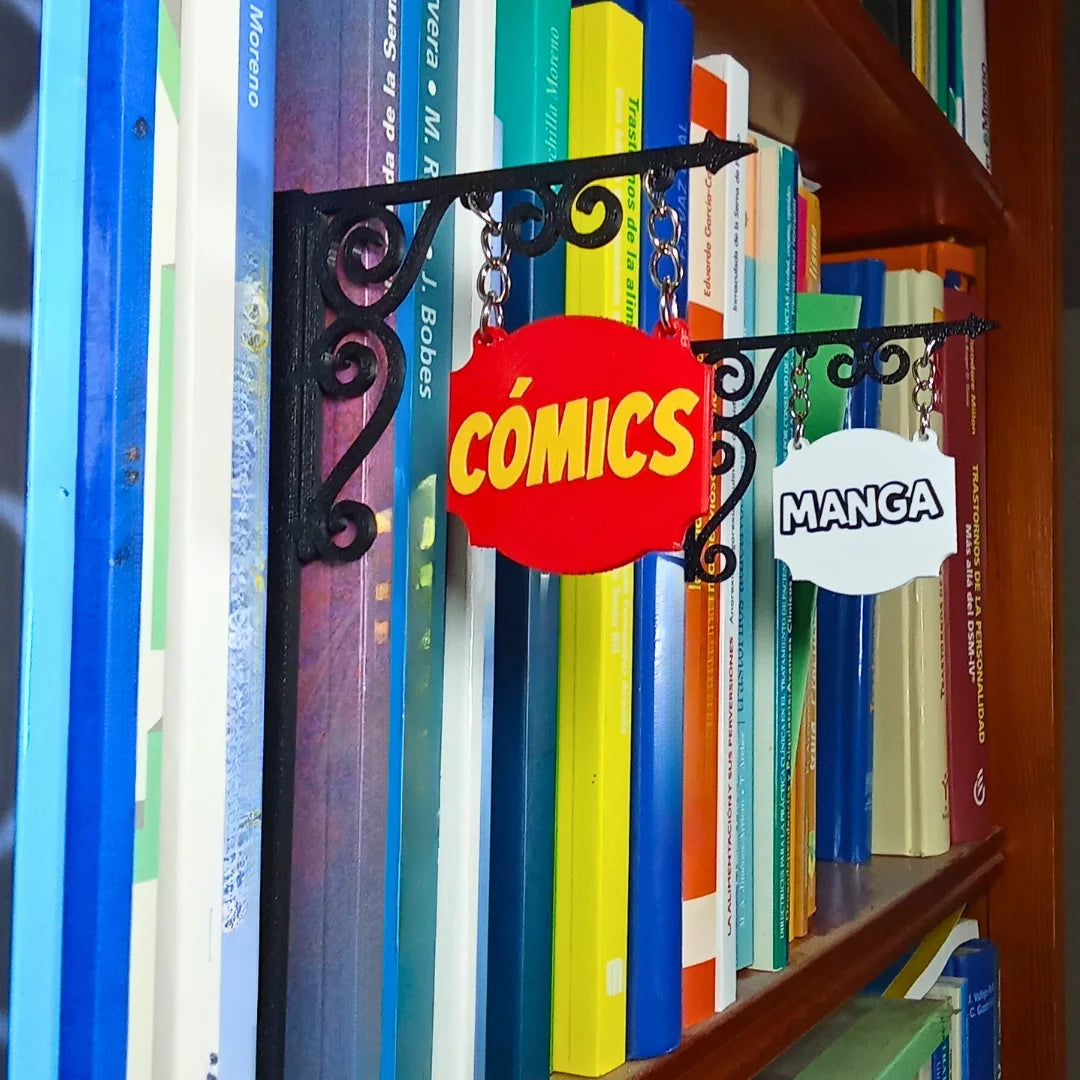Cartel Librería 3D distintos géneros - Product Image