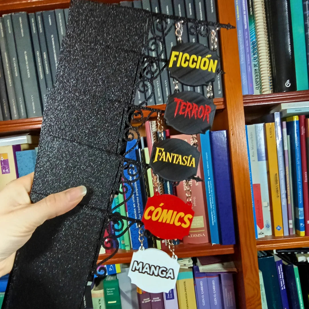 Cartel Librería 3D distintos géneros - Product Image