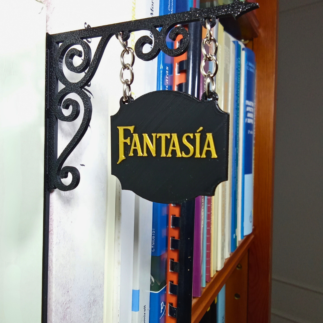 Cartel Librería 3D distintos géneros