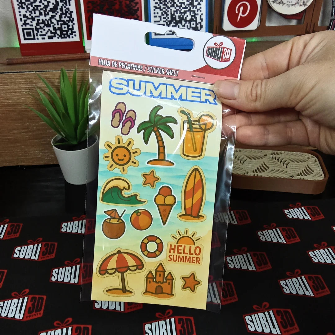 Hoja de Pegatinas varios diseños - Product Image