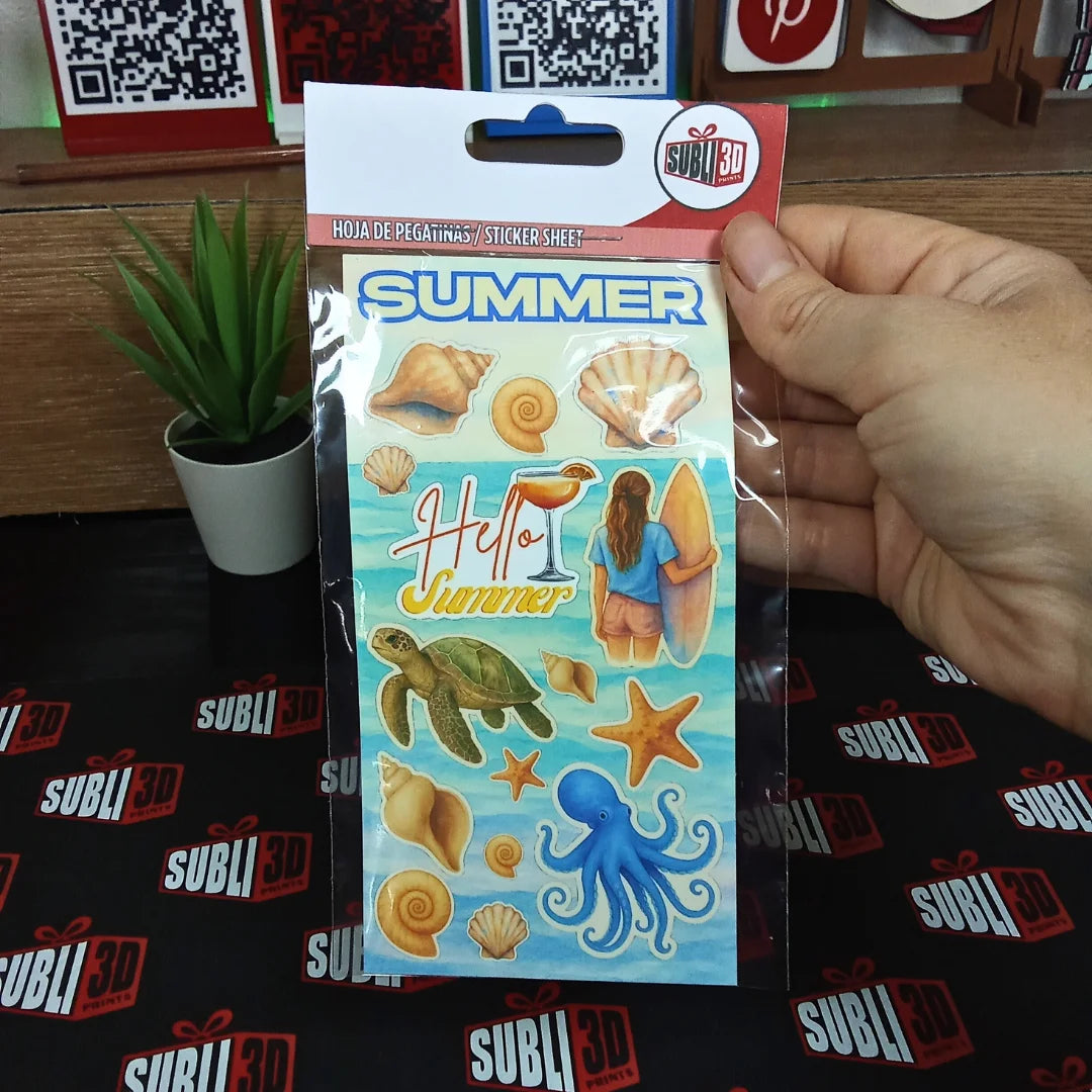Hoja de Pegatinas varios diseños - Product Image
